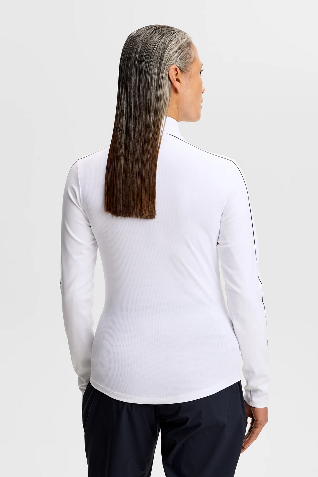 J.Lindeberg Women's Adiola Quarter Zip Mid Layer - WHITE