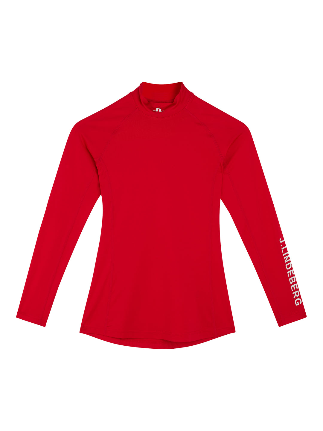 J.Lindeberg Womens Asa Soft Compression Top - FIERY RED