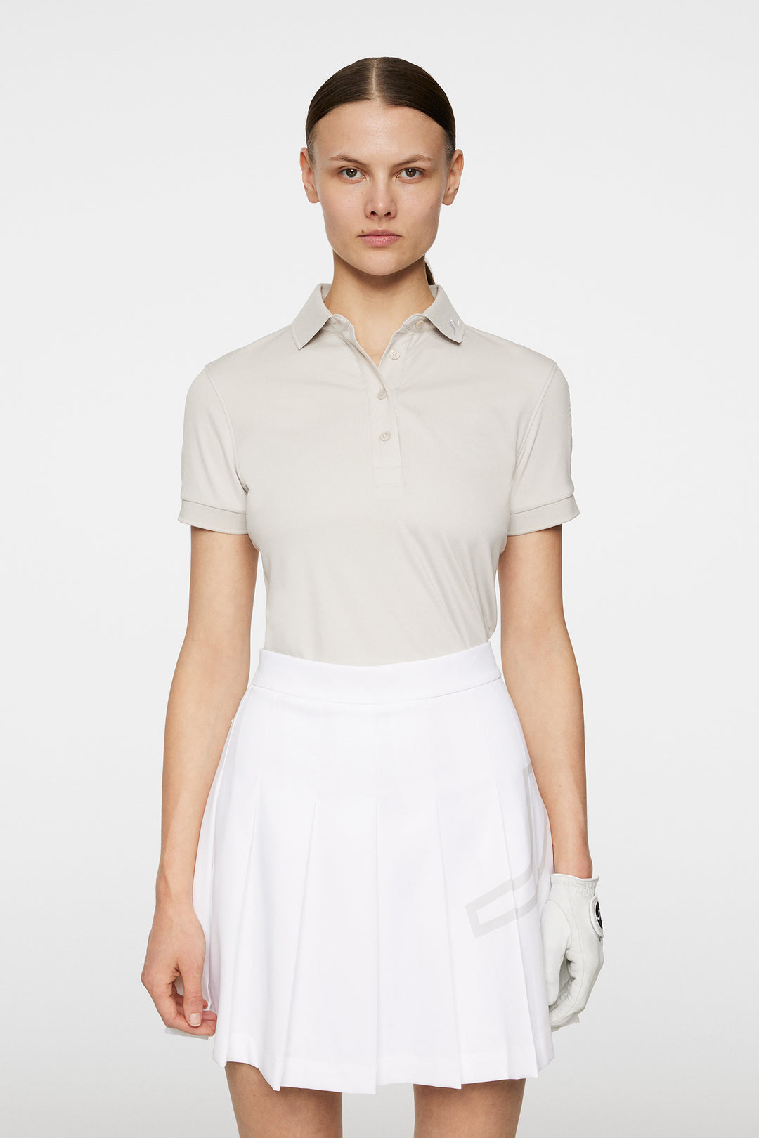 J.Lindeberg Women's TOUR TECH Polo - MOONBEAM