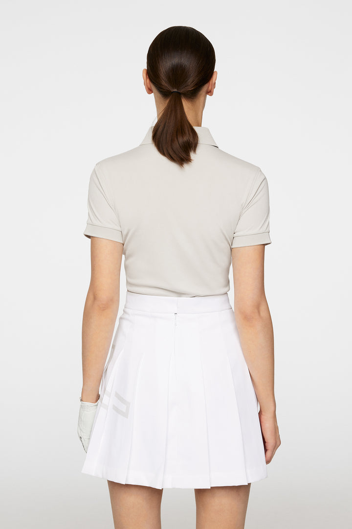 J.Lindeberg Women's TOUR TECH Polo - MOONBEAM