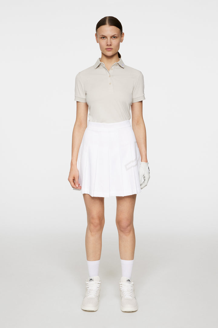 J.Lindeberg Women's TOUR TECH Polo - MOONBEAM