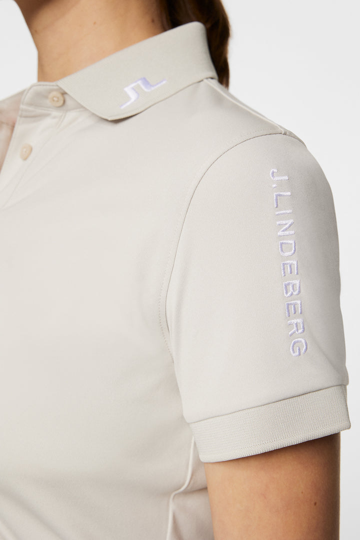 J.Lindeberg Women's TOUR TECH Polo - MOONBEAM