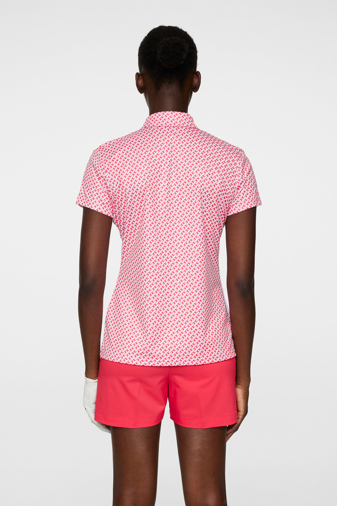 J.Lindeberg Women's CARA Print Polo - WHITE