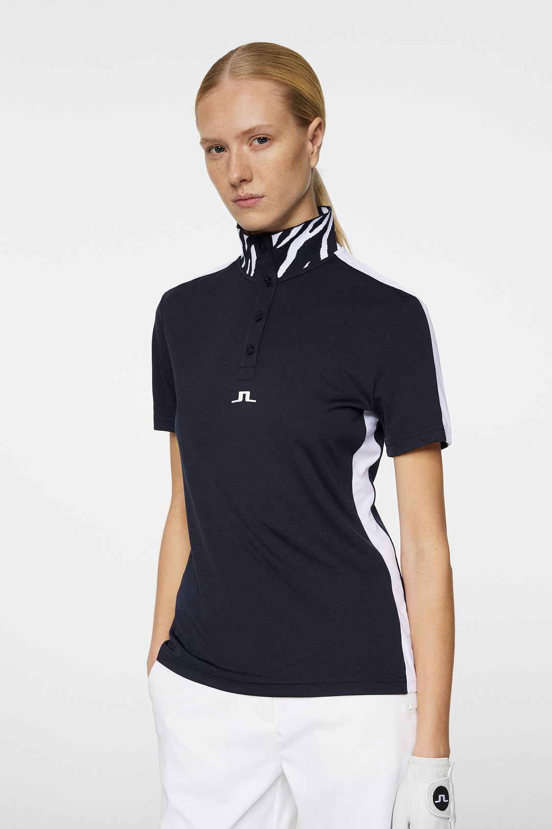 J.Lindeberg Women's PIP Polo - JL NAVY