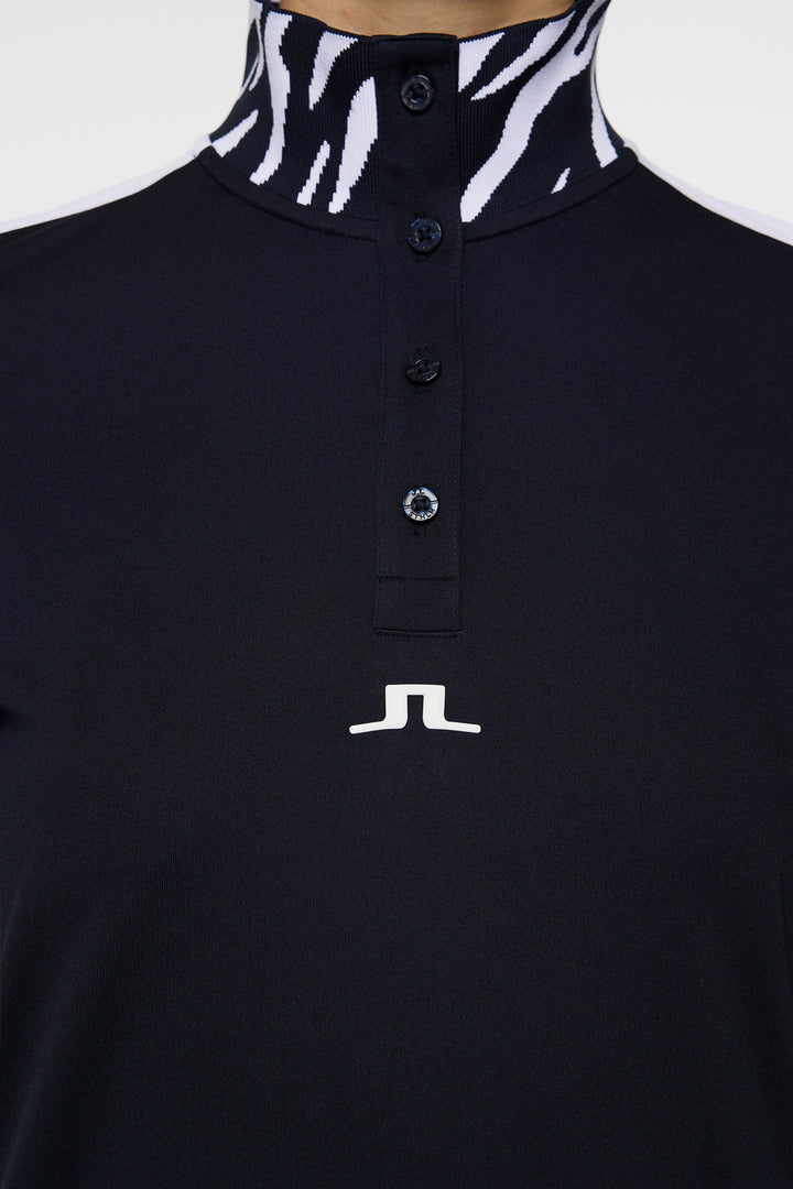 J.Lindeberg Women's PIP Polo - JL NAVY