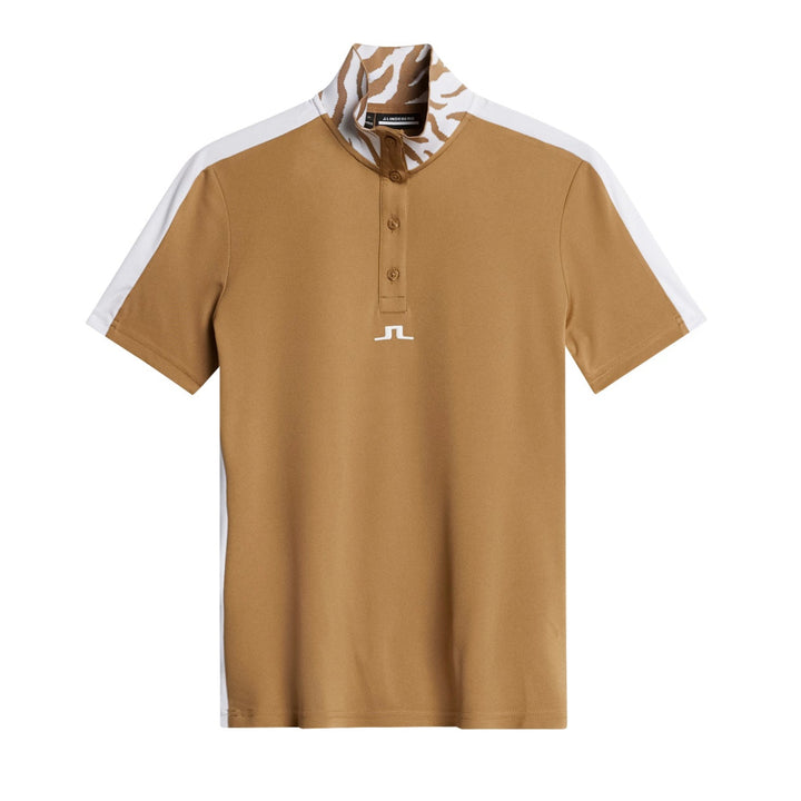 J.Lindeberg Women's PIP Polo - TIGERS EYE