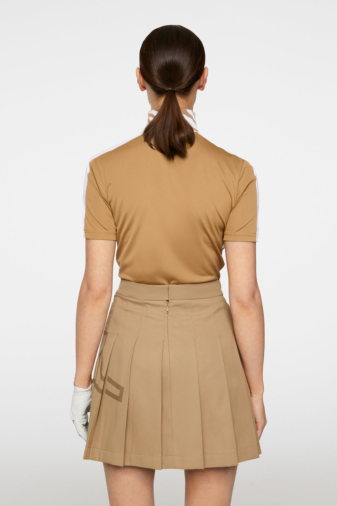 J.Lindeberg Women's PIP Polo - TIGERS EYE