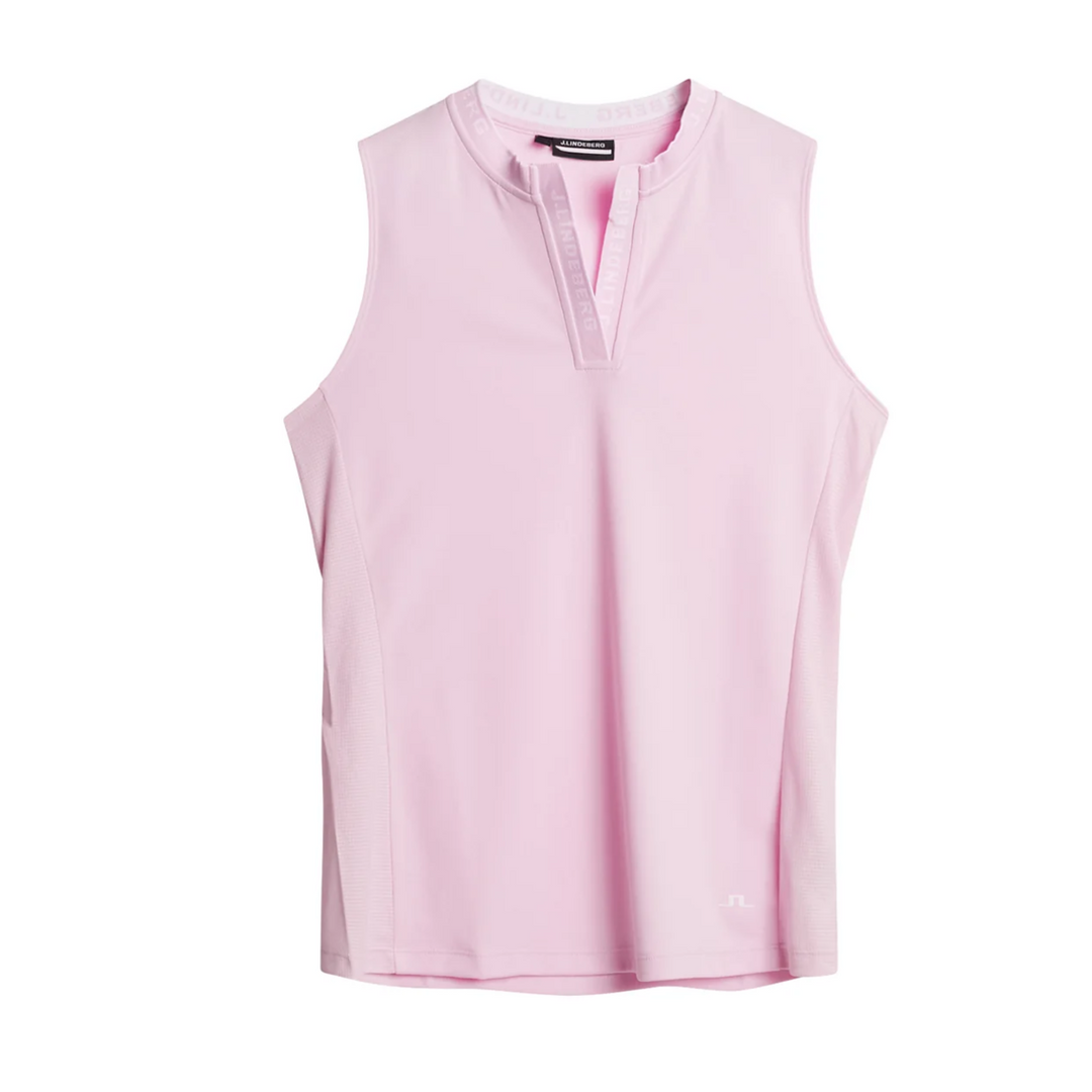 J.Lindeberg Women's LEYA Sleeveless Polo - NOSEGAY PINK