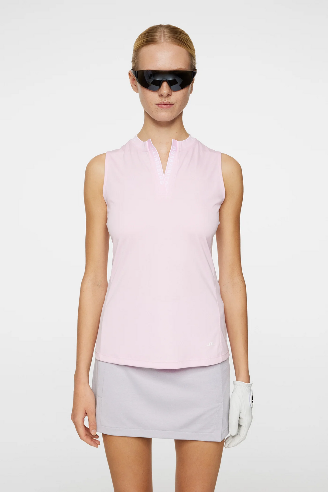 J.Lindeberg Women's LEYA Sleeveless Polo - NOSEGAY PINK