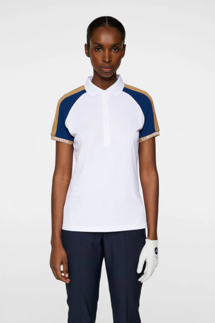 J.Lindeberg Women's PRIYA Polo - WHITE