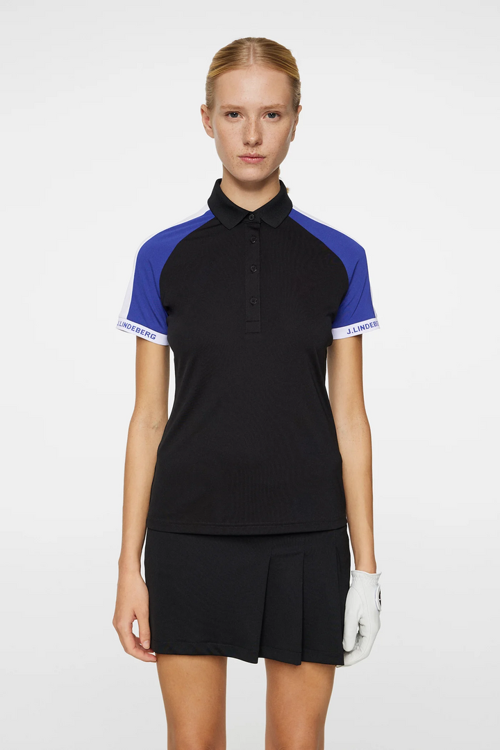 J.Lindeberg Women's PRIYA Polo - BLACK
