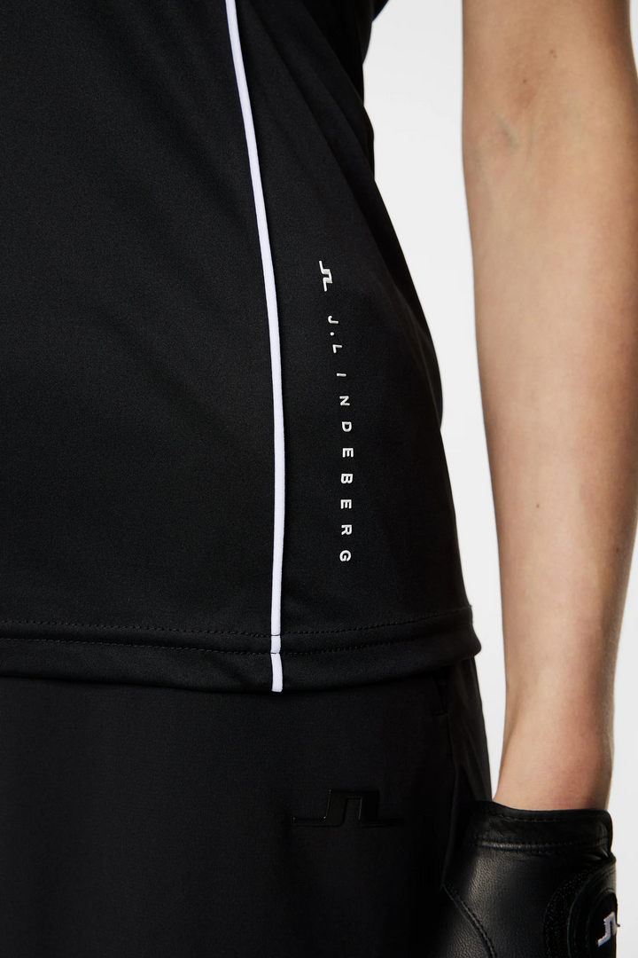 J.Lindeberg Women's LEYLA Polo - BLACK