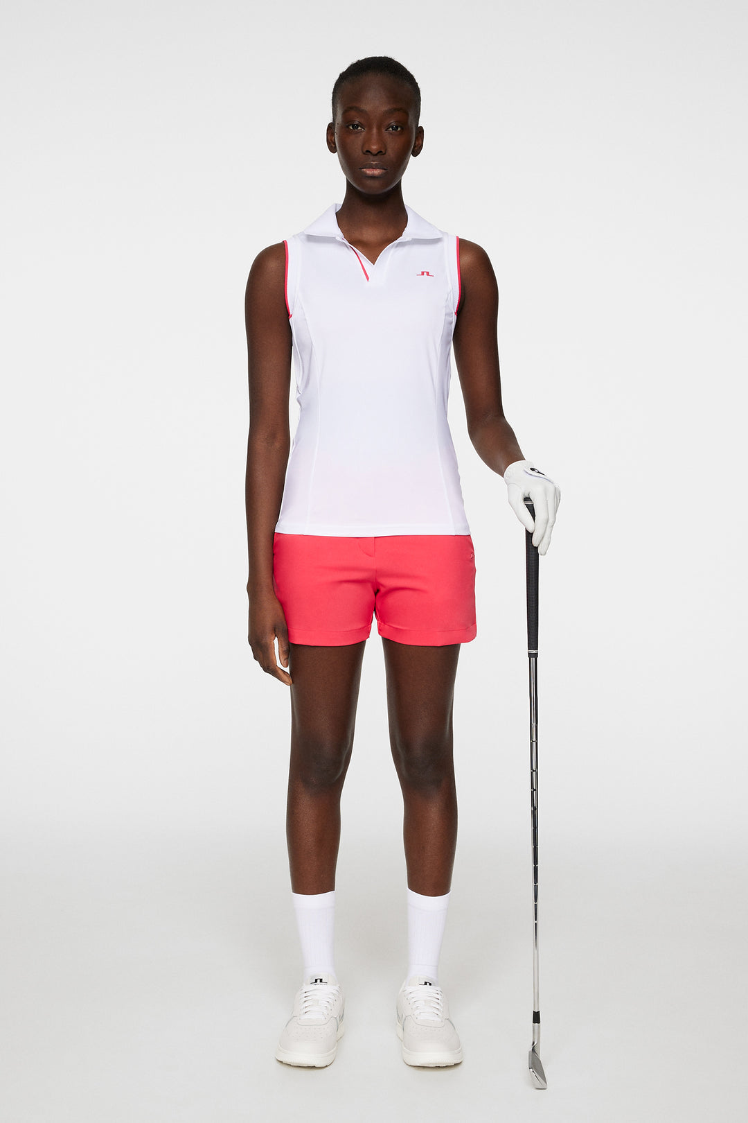 J.Lindeberg Women's VIOLA Sleeveless Polo - WHITE