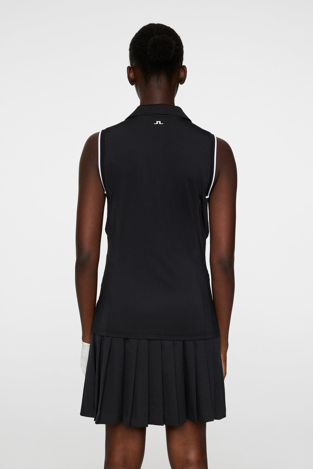 J.Lindeberg Women's VIOLA Sleeveless Polo - BLACK