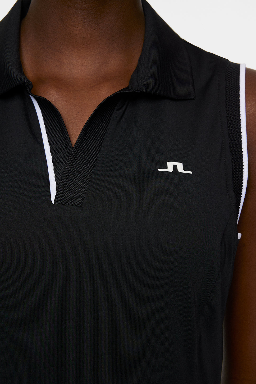 J.Lindeberg Women's VIOLA Sleeveless Polo - BLACK