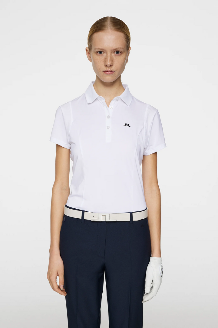 J.Lindeberg Women's ZURI Polo - WHITE