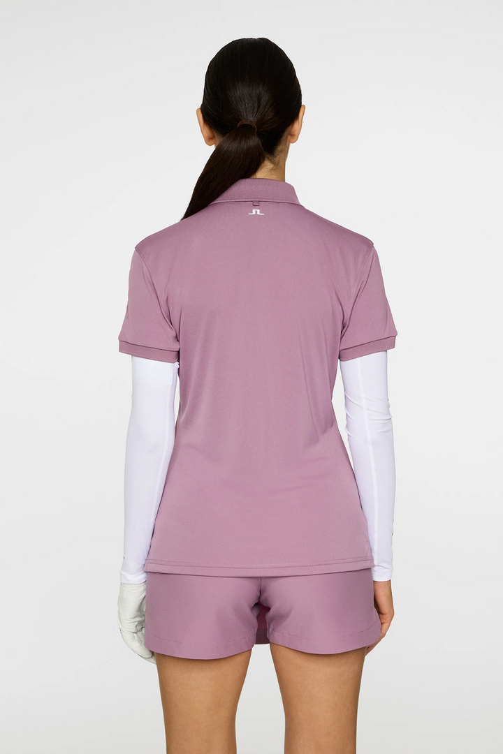 J.Lindeberg Women's TOUR TECH Polo - VERY GRAPE