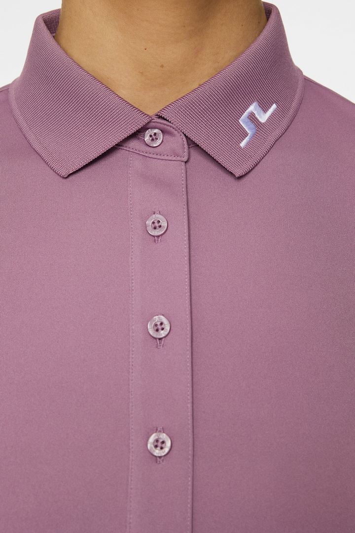 J.Lindeberg Women's TOUR TECH Polo - VERY GRAPE