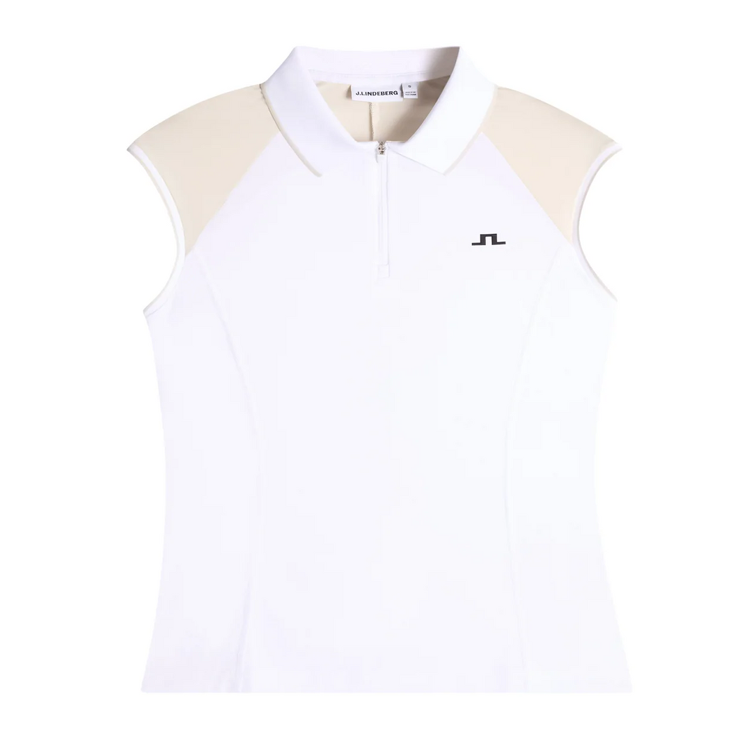 J.Lindeberg Women's Lei Polo - WHITE