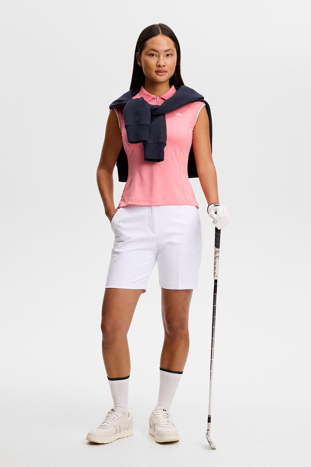 J.Lindeberg Women's Lei Polo - FLAMINGO PLUME