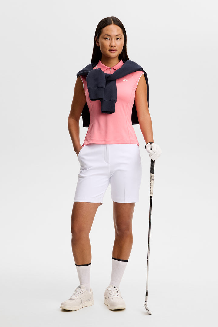 J.Lindeberg Women's Lei Polo - FLAMINGO PLUME