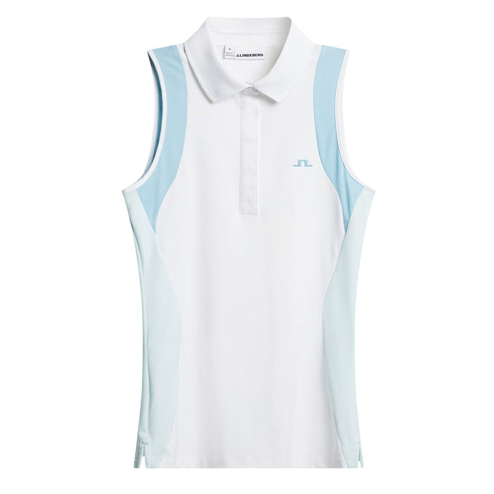 J.Lindeberg Women's Krissi Sleeveless Polo - WHITE