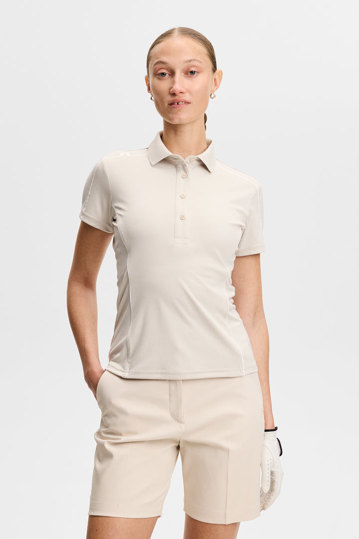 J.Lindeberg Women's Leyla Polo - MOONBEAM