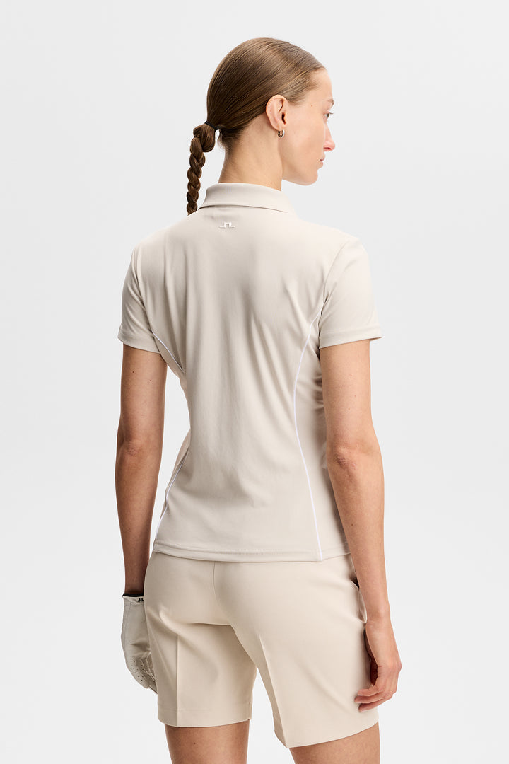 J.Lindeberg Women's Leyla Polo - MOONBEAM