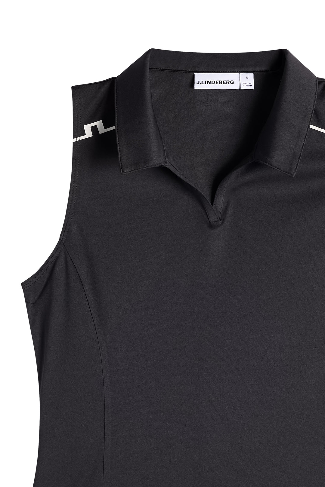 J.Lindeberg Women's Leah Sleeveless Polo - BLACK