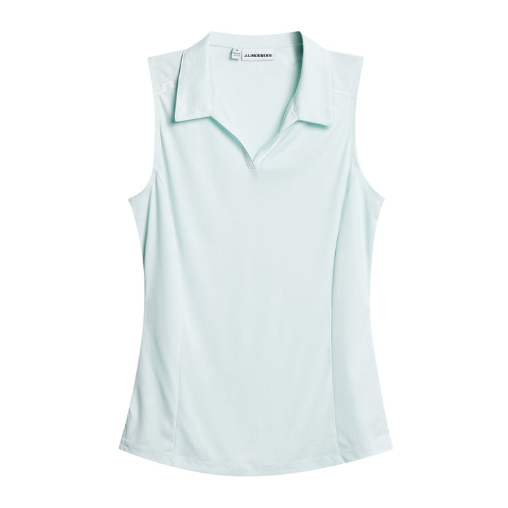 J.Lindeberg Women's Leah Sleeveless Polo - SKY LIGHT
