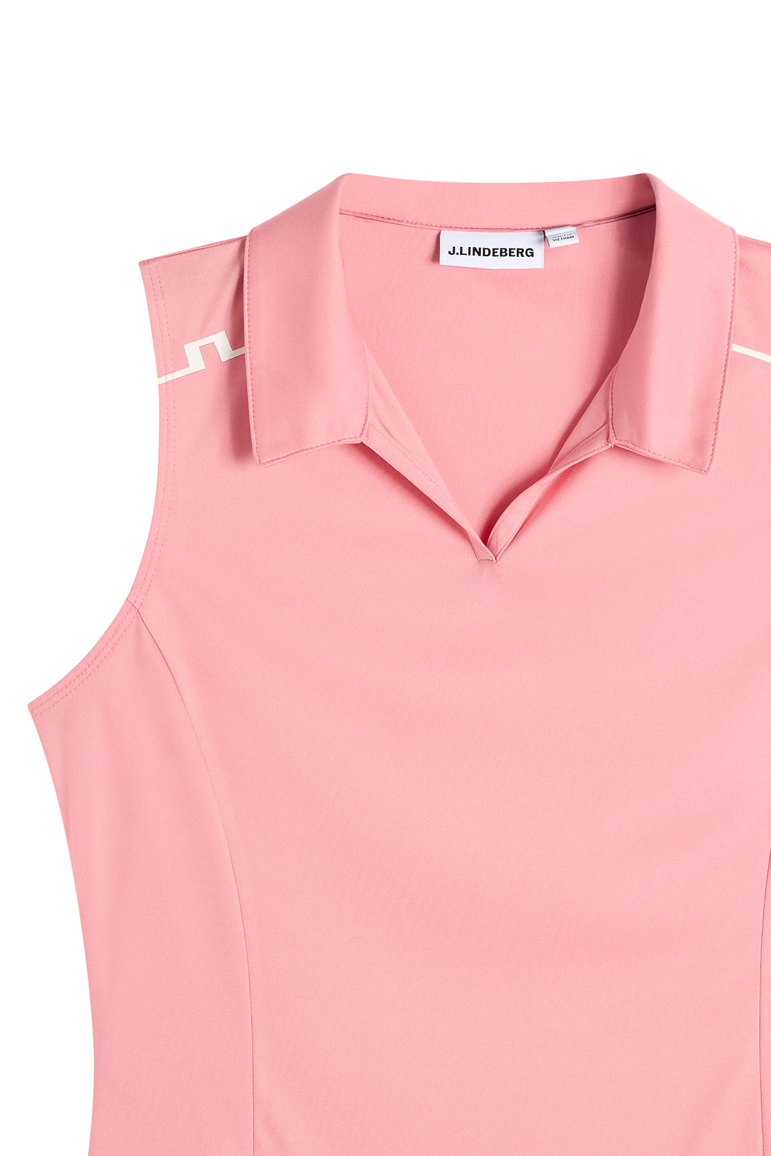 J.Lindeberg Women's Leah Sleeveless Polo - FLAMINGO PLUME
