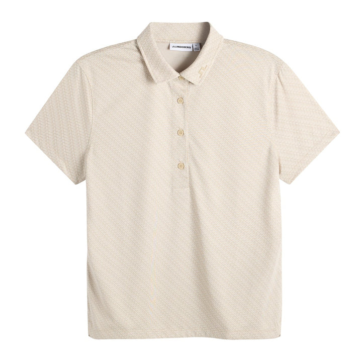 J.Lindeberg Women's Caitlyn Polo - FLIGHT BRIDGE MOONBEAM