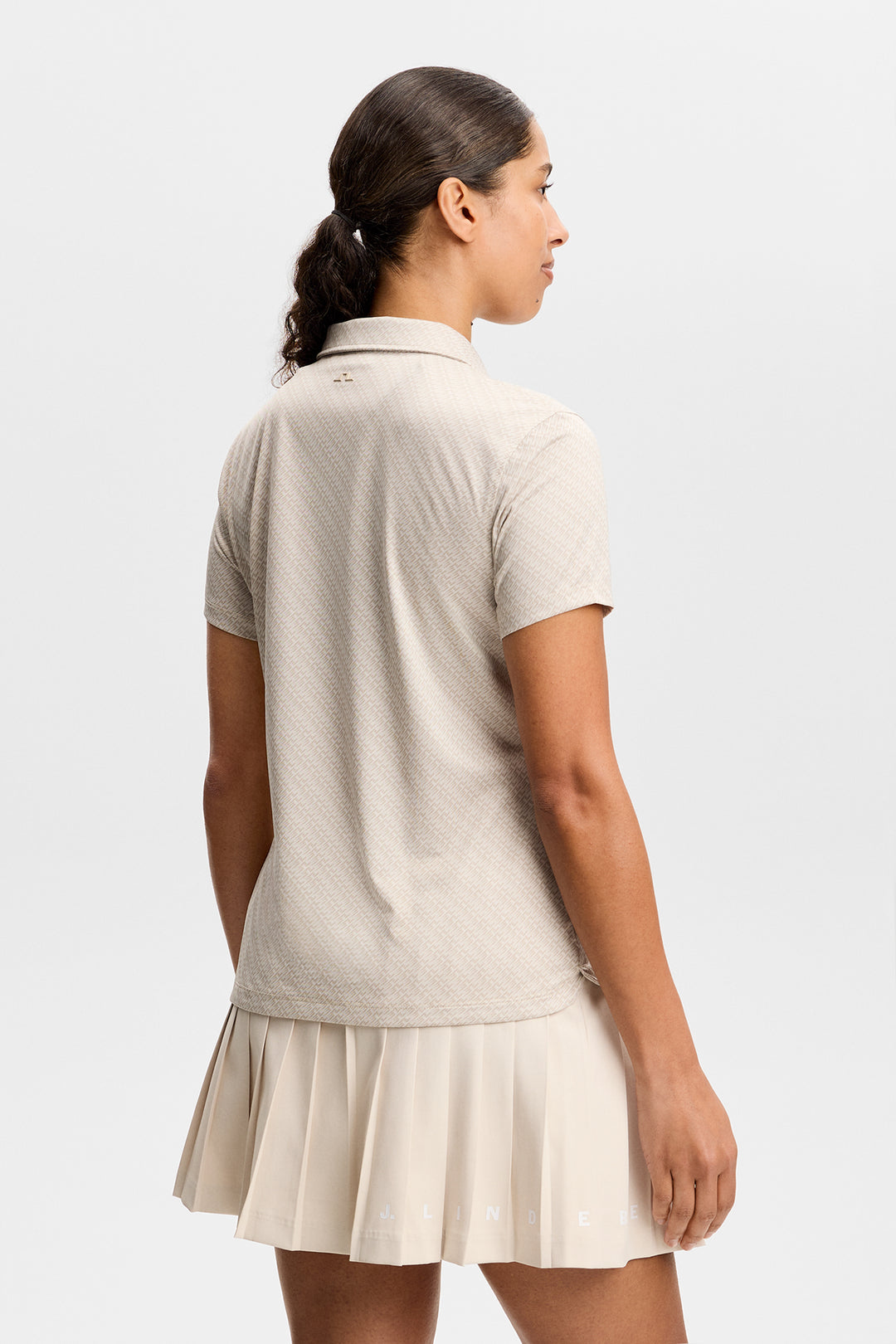 J.Lindeberg Women's Caitlyn Polo - FLIGHT BRIDGE MOONBEAM