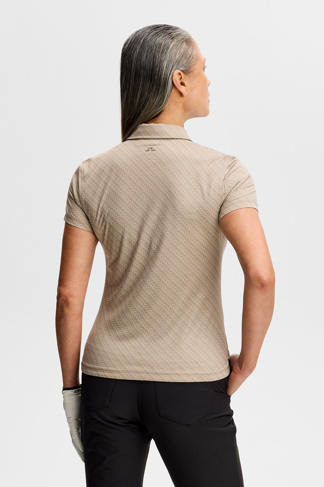J.Lindeberg Women's Caitlyn Polo - FLIGHT BRIDGE BRINDLE FOSSILS