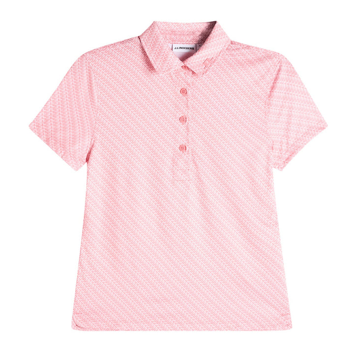 J.Lindeberg Women's Caitlyn Polo - FLIGHT BRIDGE FLAMINGO