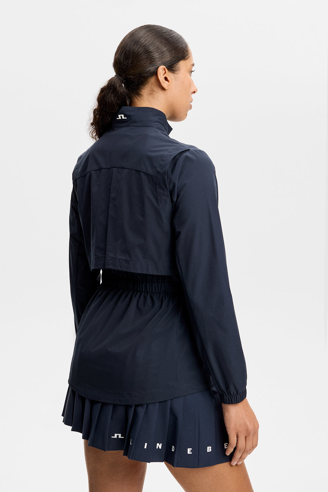 J.Lindeberg Women's Ellie Motion Shell Jacket - NAVY