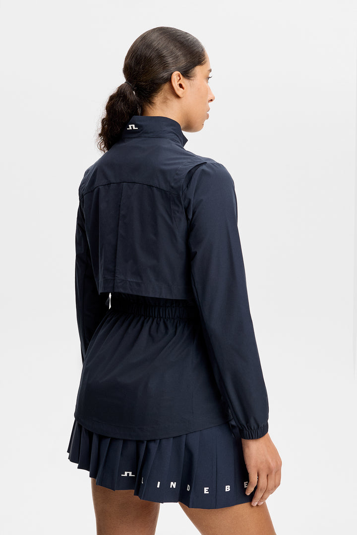 J.Lindeberg Women's Ellie Motion Shell Jacket - NAVY