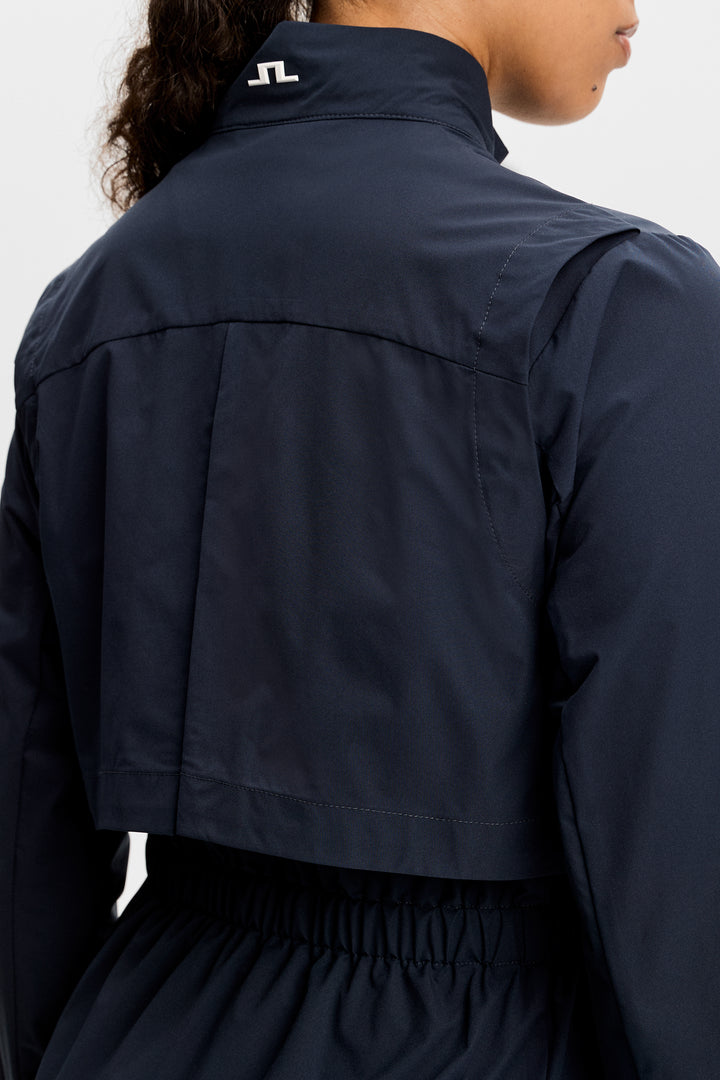 J.Lindeberg Women's Ellie Motion Shell Jacket - NAVY