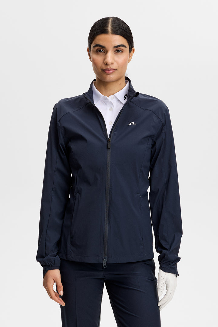 J.Lindeberg Women's Thorine Wind Packable Jacket - NAVY
