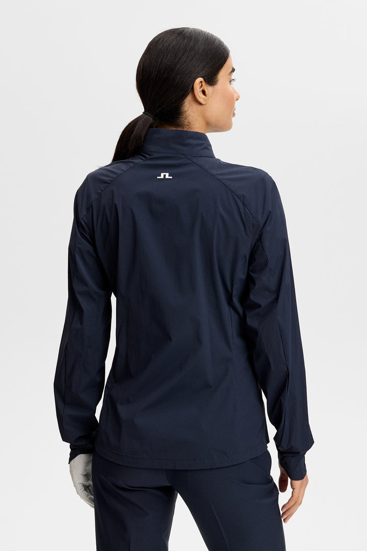J.Lindeberg Women's Thorine Wind Packable Jacket - NAVY