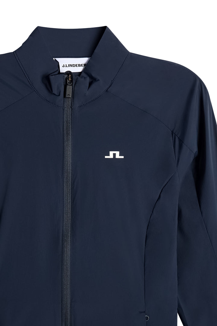 J.Lindeberg Women's Thorine Wind Packable Jacket - NAVY
