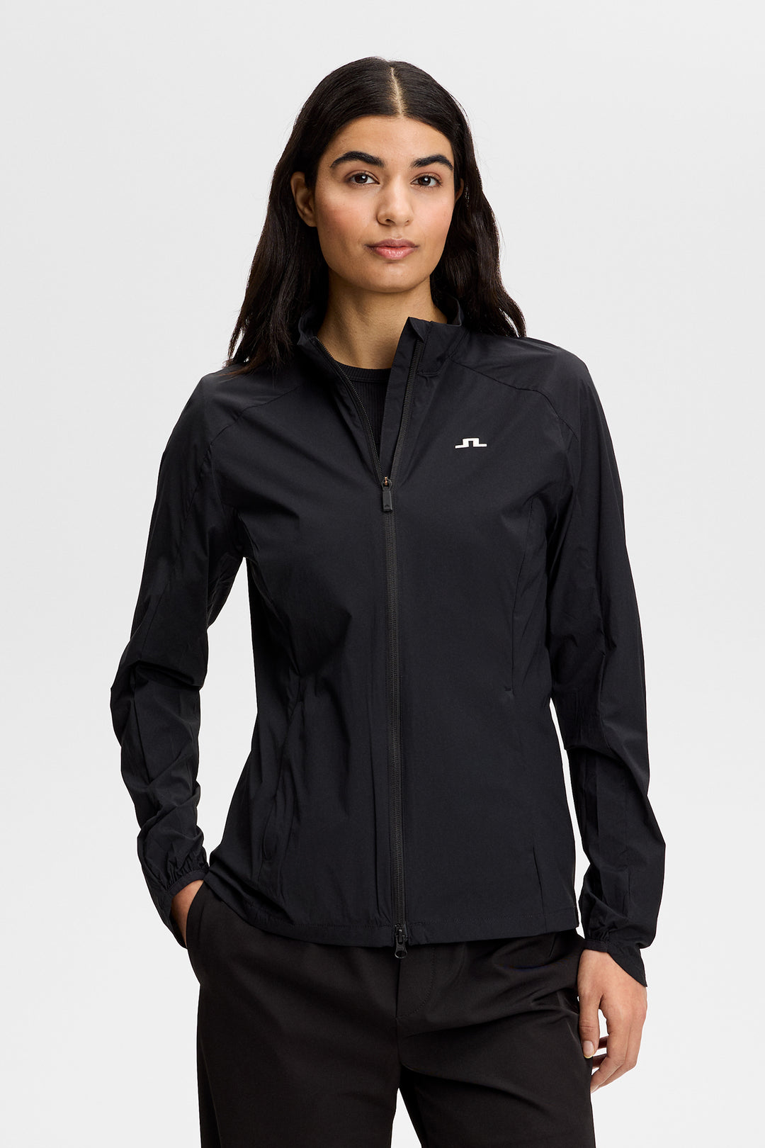 J.Lindeberg Women's Thorine Wind Packable Jacket - BLACK