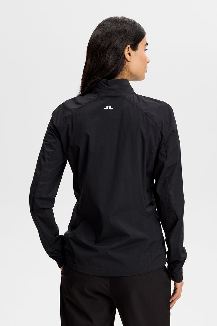 J.Lindeberg Women's Thorine Wind Packable Jacket - BLACK