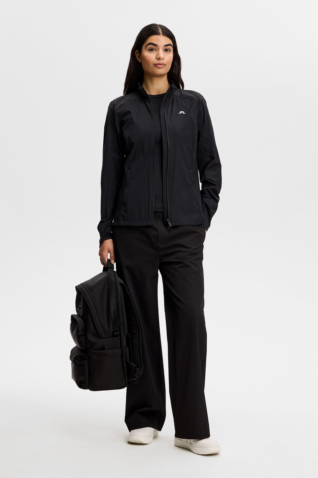 J.Lindeberg Women's Thorine Wind Packable Jacket - BLACK