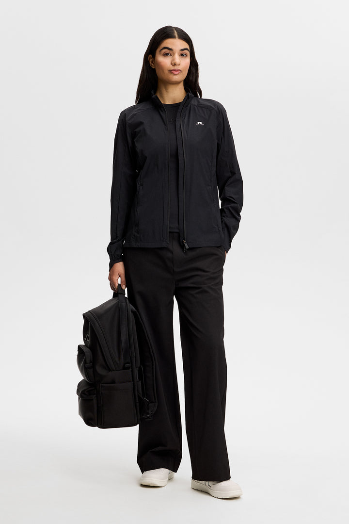 J.Lindeberg Women's Thorine Wind Packable Jacket - BLACK