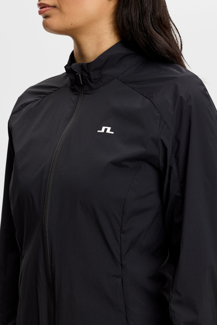 J.Lindeberg Women's Thorine Wind Packable Jacket - BLACK