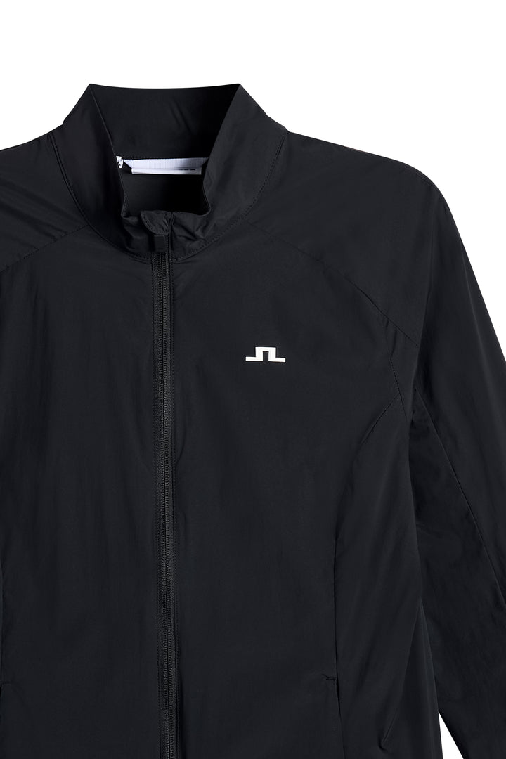 J.Lindeberg Women's Thorine Wind Packable Jacket - BLACK