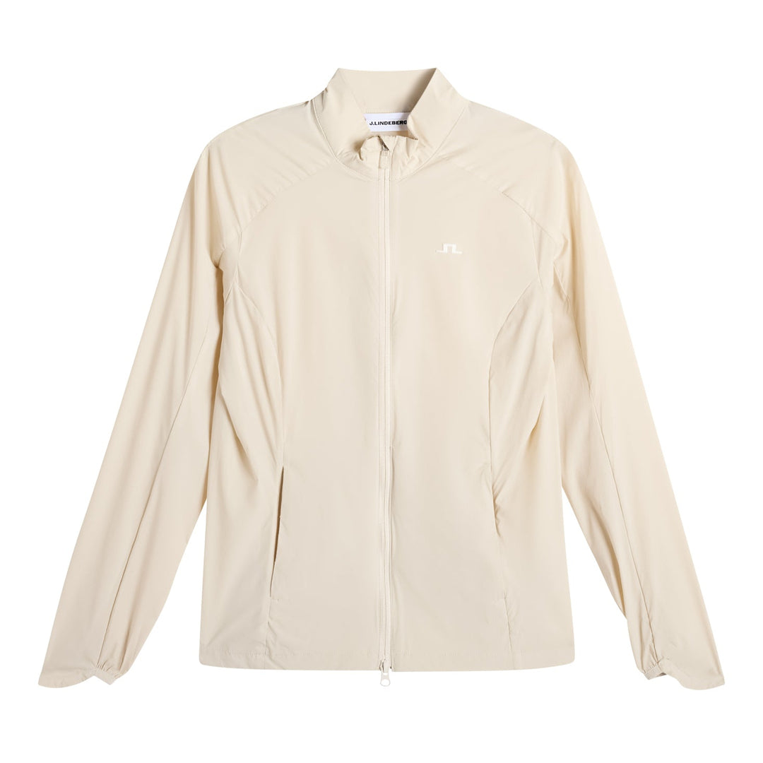 J.Lindeberg Women's Thorine Wind Packable Jacket - MOONBEAM