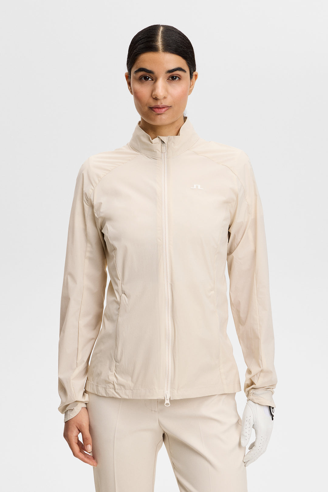 J.Lindeberg Women's Thorine Wind Packable Jacket - MOONBEAM