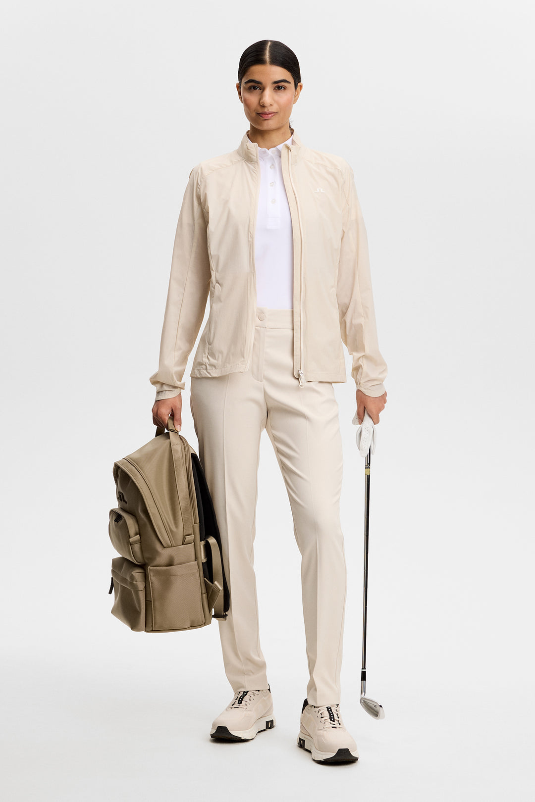 J.Lindeberg Women's Thorine Wind Packable Jacket - MOONBEAM